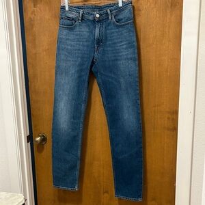 265. Acne Studios womens South Mid Blue Jeans